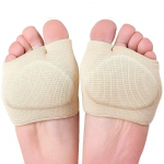Silicone Gel Half Insoles Women men Metatarsal Pads Heels Half Honeycomb Breathable Shoe Relief Moisture Wicking Forefoot Pad S beež