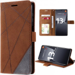 Coque pour xiaomi 13 pro - coque &agrave; rabat effet cuir - marron