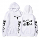 Fashoin Gambar Valhalla Tokyo Revengers Hoodies Anime Graafiline kapuuts meestele Naiste Spordir&otilde;ivad Tokyo Revengers Cosplay dressid riided 2XL valge