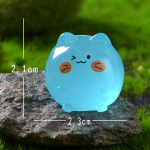 1 tk Helendav kassi kodukaunistus K&auml;&auml;buskujukesed Noctilucent Cat Lauakaunistus Haldjaaia isetehtud aiatarvikud roosa