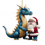 J&otilde;ulupuu kaunistused 2025. aasta uusaasta, rippuv armas draakonipoeg, akr&uuml;&uuml;list dinosauruse figuurid, 2D j&otilde;ulupuu kaunistusega ripats