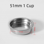 1 tk Kohvifiltri korv 51/58MM Kohviku Filtrikorv Piimateepood 51mm 1 Cup