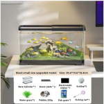 360&deg; HD Akvaarium Kalapaak Lauapealne Kalapaak Filter Majapidamise Maastikukujundus Laisk Kalapaak Komplekt Black Small black