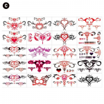 10/20 tk Tatoo Sex veekindlad ajutised t&auml;toveeringud emaka v&otilde;lts t&auml;toveeringud kleebised as the picture