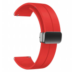 Silikoon 20mm 22mm Kellarihm Garmin Venu 3 2/SQ 2 Plus Rihm Forerunner 265 255 165 168 245 Music Vivoactive 4 5 3 K&auml;ev&otilde;ru 20mm punane