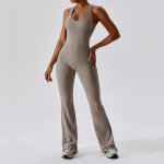 Uus kiiresti kuivav tihe joogakost&uuml;&uuml;m, tantsu- ja fitness-jumpsuit, puusade t&otilde;stmiseks ja k&otilde;hu pingutamiseks, kergelt laienev jumpsuit naistele S linane