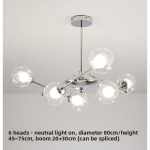 Moodne minimalistlik s&ouml;&ouml;gituba magamistuba peamagamistuba loominguline isikup&auml;rane l&uuml;hter 4 headlamps