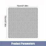 Suur libisemiskindel du&scaron;imatt, &uuml;mmarguste aukudega disain, &auml;ravooluavadega ja tugevate iminappadega parendatud haarduvuse ja mugavuse jaoks, vannitoa ohutuspadjand 70*70cm