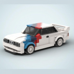 Auto ehitusklotsid BMW M3 sportauto v&otilde;idus&otilde;idumudel kodumaine v&auml;ike osake poiss kokkupaneku m&auml;nguasi &uuml;hilduv