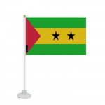 Drapeau - Sao Tom&eacute;-et-Principe - Mini - 14 x 21 cm - Pol&uuml;ester - Ventouse kaasas