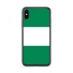 Coque pour iPhone - Drapeau du Nigeria - iPhone X - Silikoonist supp - Vert - Design l&eacute;ger