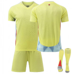 2425Spain Away jalgpallis&auml;rgid, l&uuml;hikesed p&uuml;ksid ja sokid, uue hooaja l&uuml;hikesed p&uuml;ksid ja sokid t&auml;iskasvanutele ja lastele suuruste komplekt 16