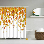 3D lilleline ploomi&otilde;is Lotus Lavender Rose du&scaron;ikardinad Vannitoa kardin Frabic veekindel pol&uuml;ester konksudega vannikardin 120x180cm-47x70in