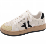 Golden goose vanad t&auml;hed v&auml;ikesed m&auml;&auml;rdunud kingad veisenahast v&otilde;rk hingav kummist nina mitmek&uuml;lgsed retro paeladega trendikad lahedad vabaajajalatsid 35 valge