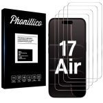 Verre Tremp&eacute; pour iPhone 17 AIR [Pack 4] Film Vitre Protection Ecran Phonillico&reg;