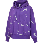 Nike &Uuml;legabariidiline Fliisiga Prinditud Kapuutsiga S&auml;rk Naistele Kapuutsikad Ruumi-Lilla Hundi-Hall FB8744-599 S