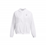 Under Armour UA Rival &Uuml;hev&auml;rviline logoga Vabaaja kapuutsiga jope Naiste jakid Valge 1382698-100 L