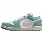 Air Jordan 1 Low Cannon Naiste tossud Sinakasroheline Valge Seil DC0774-138 37.5