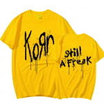 Korn Music Concert Rock Band WORLD TOUR T-s&auml;rk Meeste Vintage Metal Gothic Suurem&otilde;&otilde;tmeline T-s&auml;rk Streetwear l&uuml;hikeste varrukatega T-s&auml;rgid 4XL