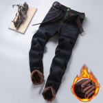 Meeste teksad Denim S&uuml;gis- ja Talvine Palus Paksendatud Lahtine Sirge Suur Suur Soe T&ouml;&ouml; Vabaaja Pikad P&uuml;ksid 28 must