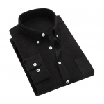 Meeste Slim Fit velvetist s&auml;rk Rev&auml;&auml;riga pikkade varrukatega s&auml;rk Topid &Uuml;hev&auml;rvilised taskud Vabaaja s&auml;rk Kontorir&otilde;ivad 3XL must