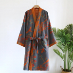Naiste puhas puuvillane l&otilde;ngav&auml;rvitud kimono &ouml;&ouml;s&auml;rk - Kevad/S&uuml;gis keskmise pikkusega retro hommikumantel pidžaama M for 90-130 Jin