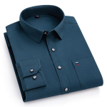 100% Puhas Puuvill Meeste S&auml;rgid Pikkade Varrukatega &Uuml;hev&auml;rviline Pehme Tavaline L&otilde;ige Vabaaja S&auml;rk Taskuga Sotsiaalne Bluus Meeste R&otilde;ivad 6XL 7XL M black