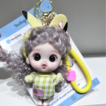 Loov multika nukk v&otilde;tmehoidja ripats armas figuur nukk koti ripats auto v&otilde;tmehoidja ripats kingitus must