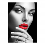 Red Lips Woman l&otilde;uendimaalimise plakatid ja prinditud seinapildid elutoa sisekujunduseks 20x30cm