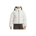 Nike Sportswear Therma-FIT City Series &Uuml;hev&auml;rviline Tikitud Logo Sherpa Seisukrae Jakk Naiste Jakk Hall Valge DQ6869-072 L