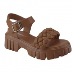 Kootud platvormiga sandaalid naiste suvekommi v&auml;rvi pahkluu rihm Gladiaator kingad Naiste paksud kontsad Sandalias Mujer, suur suurus 43 38