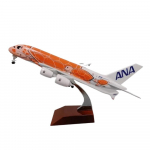 1/400 20cm Air Japan ANA Airlines Lennukimudel M&auml;nguasi Roheline Multikas Merikilpkonn Airbus 380 A380 Airways Metallisulam Valatud Lennuk oranž