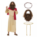 EraSpooky T&auml;iskasvanute Jeesuse Halloweeni Kost&uuml;&uuml;m Meeste Piibellik Usuline P&uuml;ha R&uuml;&uuml; &Uuml;likond One Size