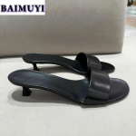 Naiste Sussid Kleit Madala Kontsaga Kingad Moodsad Suvised Sandaalid 2025 Trend Avatud Varba Slaidid V&auml;litingimustes Vabaaja Pl&auml;tud Zapatos Mujer 35 must