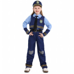 Lapsed T&uuml;drukud Loom J&otilde;uluj&auml;nes Politseis&auml;rk P&uuml;ksid Vest V&ouml;&ouml; Komplekt Lapsed Uusaasta Halloweeni Cosplay Kost&uuml;&uuml;mid Rollim&auml;ngu Riietus XS