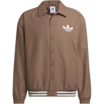 Adidas Originals Treenerijakk Logoga &Uuml;he n&ouml;&ouml;biga krae V&auml;litingimustes Vabaaja Spordijakk Unisex Jakk Pruun IY7371 XL