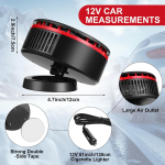 3 tk 12V kaasaskantav auto soojendi 150W sulataja jahutusventilaatoriga maasturile, haagissuvilale, talviseks kasutuseks United States