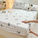 Ins stiilis tr&uuml;kitud pestud puuvillane lina &uuml;hekordne uus m&auml;&auml;rdunud lina komplekt tudengitoa madratsikaitse 90X200cm single bed hat