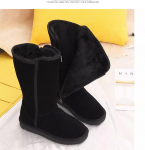 Naiste pikad fliisvoodriga lumesaapad, k&otilde;rge s&auml;&auml;rega, k&uuml;ljelukk, &uuml;mar nina, paks tald, suuremad suurused, 2023 talvine Korea stiil 39
