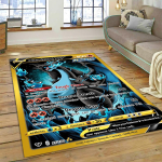 27 Stiili Charizard Charmander Tule-Pokemon Joonisfilm Dracaufeu Vaip Vaip Magamistoa elutoa Kodu Diivani Kaunistus, P&otilde;randamatt 40x60cm( 15x23in ) blue