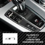 BMW X3 F25 2011-2017 X4 F26 2014-2017 jaoks S&uuml;sinikkiust K&auml;igukangi Paneeli Elektroonilise K&auml;sipiduri Raami Katte Sisekujundus Kleebis Tarvik LHD
