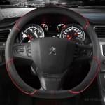 Car Steering Wheel Cover D Shape PU Leather For Peugeot 508 2010~2016 Auto Accessories interior Fast Shipping sinine