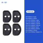 Silicone Car door lock buckle protective sleeve For Renault ESPACE Duster Captur Scenic LAGUNA Fluence Megane R.S Latitude 021