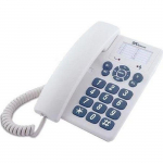 T&eacute;l&eacute;phone de bureau Telecom 3602 - Blanc - Grandes touches