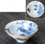 4 tk /partii Hiina sinivalge portselanist teetass Reisimine Keraamiline teekausike Katlakivivastane K&auml;sitsi maalitud Meditatsiooni tassid Teekomplekt 8.5x3.6cm 70ml