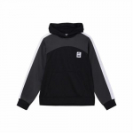 Nike Tr&uuml;kitud logoga pullover-kapuutsiga dressipluus, v&auml;rviplokkidega, meestele, must S must