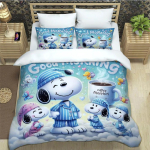 Armsad multifilmikangelased Snoopy voodipesukomplektid peen vooditarvete komplekt tekikott voodikomplekt luksuslik s&uuml;nnip&auml;evakingitus AU Single(140*210cm)3pcs