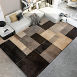 P&otilde;hjamaade Must Pruun Vaip elutuppa Kodukaunistused Kohvilaud Suure Pindalaga Ruuduline Vaip Magamistoa P&otilde;randamatid Laste Vaip 60*90cm black