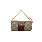 Gucci Ophidia Logoriba Web Kett L&otilde;uend ja Nahk K&auml;ekott Naiste k&auml;ekotid Eebenipuu 598658-9IK3G-8745 Box(Basic Set+Box)