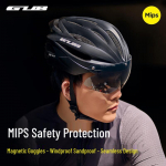 GUB MIPS jalgrattakiiver magnetiliste prillidega L (59-61cm)